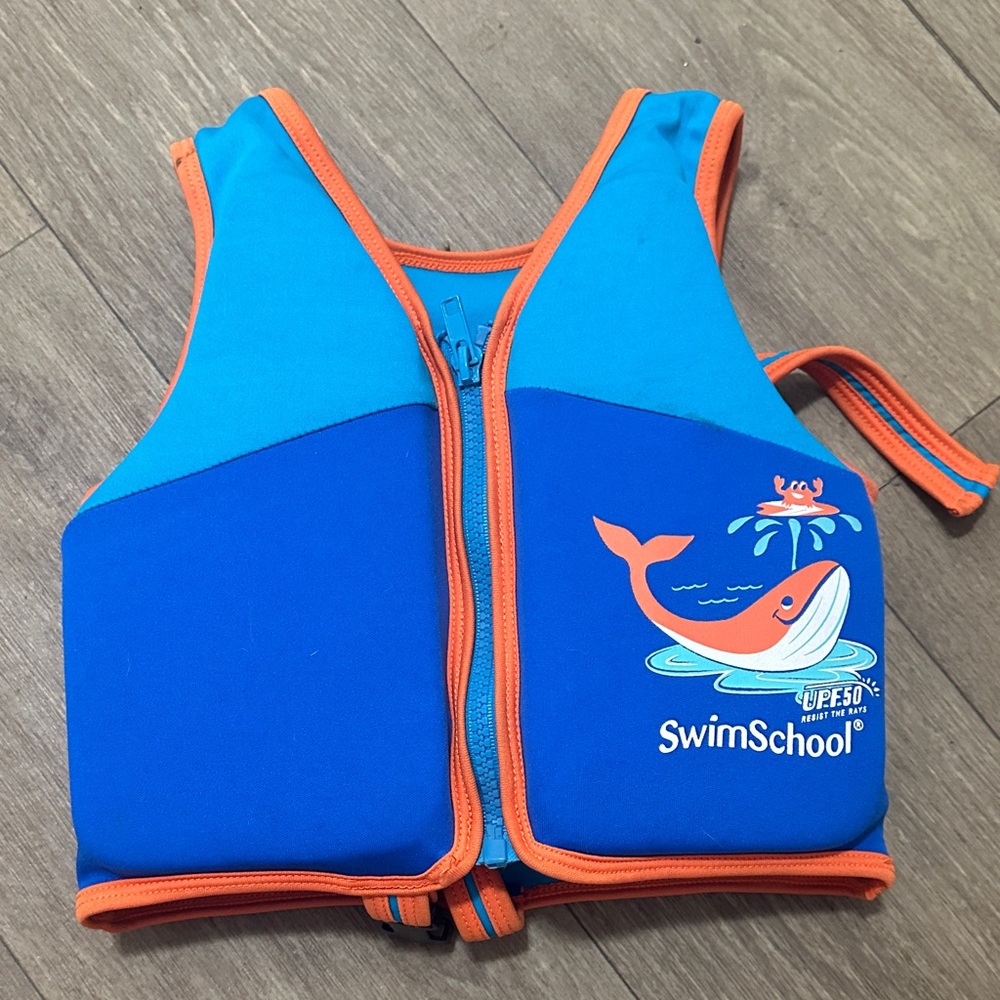 🐋 **SwimSchool Kids Life Jacket - Ocean Adventure Ready!**